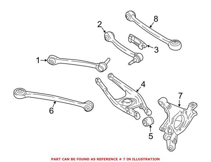 BMW Suspension Knuckle - Rear Driver Left 33302284795